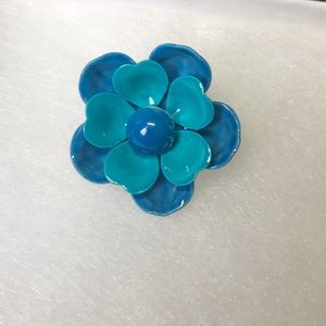Vintage 1960s Metal Flower Pin